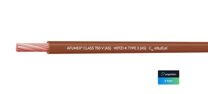 AFUMEX Class 750 V (AS) | H07Z1-K TYPE 2 (AS) | Cca-s1b,d1,a1